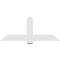 Ekena Millwork Eugene Architectural Grade PVC Gable Bracket, 60"W x 25"H x 2"D x 6"F, 10/12 Pitch GBP060X25X0206EUG00 - alternate 2